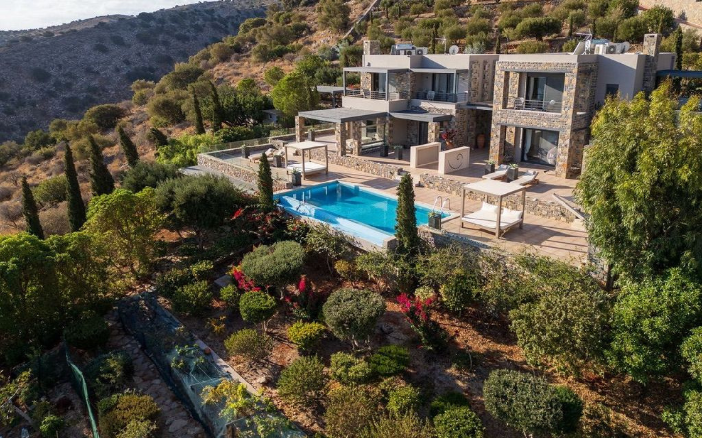 2 villas à vendre Chavgas Plaka Crète Grèce (21) Propriété à vendre à Chavgas, Plaka, en Crète : 2 villas piscine à débordement