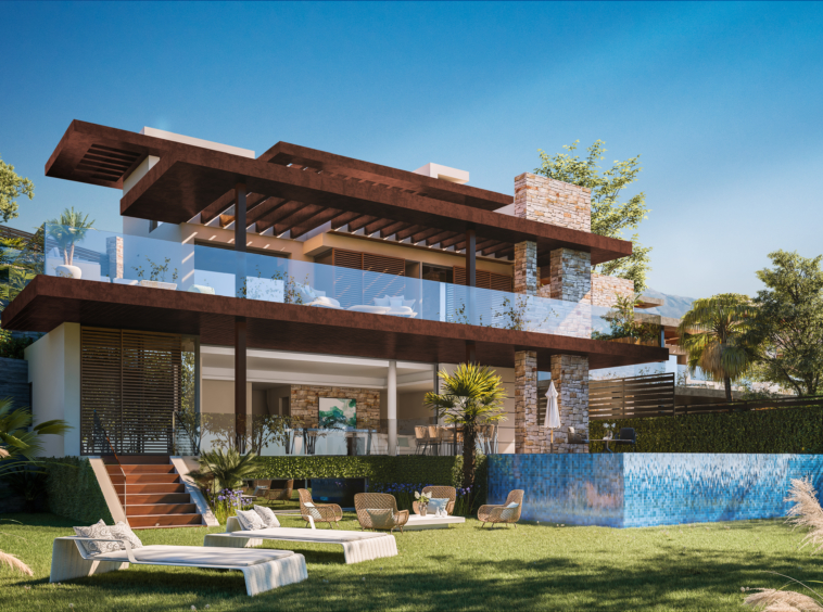 Villa à Benahavis avec jardins potager et vues sur la Mer méditerranée