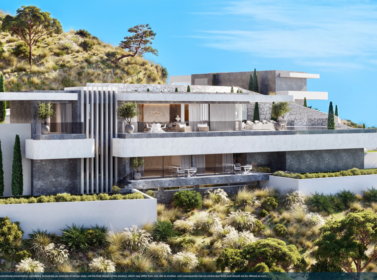 un développement de luxe de 18 villas durables dirigées par un design dans l'emplacement exceptionnel de Real de La Quinta, Marbella, Espagne