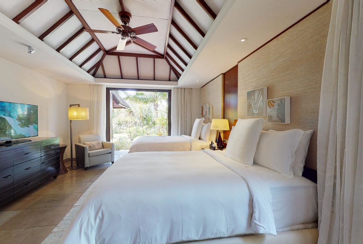 Villa à l'île Maurice 2 chambres décorée dans un style tropical chic