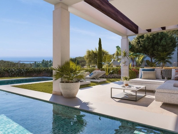 Villa de luxe vue imprenable sur la mer et le golf à Calahonda, Mijas Costa