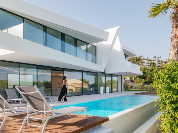 Villa Moderne avec Vue sur la Mer à Moraira, Costa Blanca