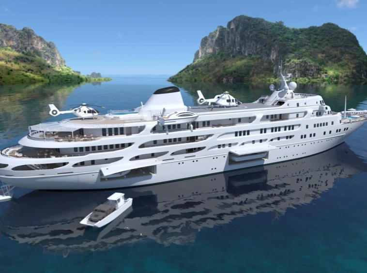 VENTE AUX ENCHÈRES LANCÉE ! Projet Y910 : 120m Luxury Mega-Yacht